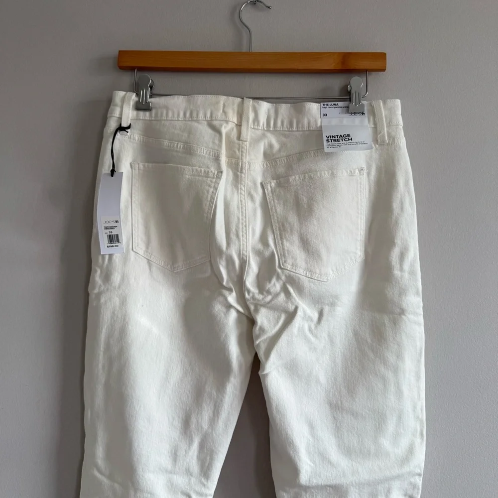 Joe's Jeans High Rise Ankle Vintage Stretch White Jeans Women Size 33 - Picture 12 of 16